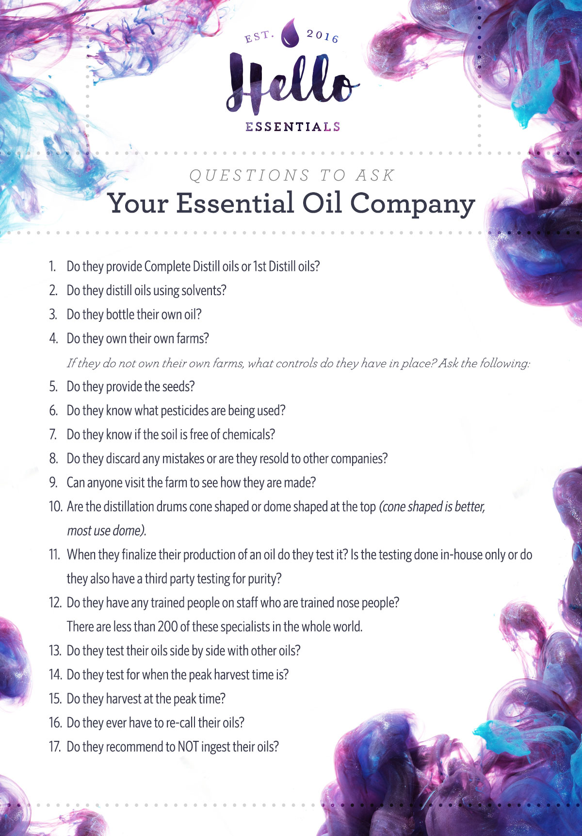 Quality of Essential Oils  Young Living Essential Oils